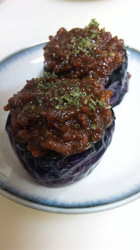 なすの上品な肉味噌田楽